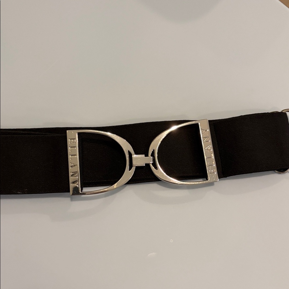 Ellany Black Belt with Silver Buckle